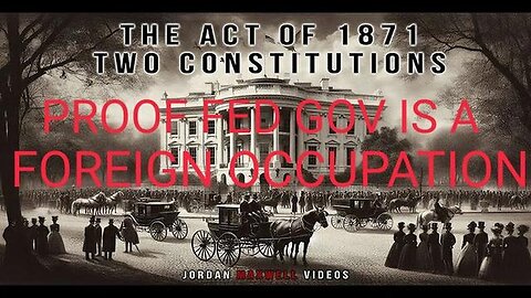 "Unmasking America's Hidden History: Jordan Maxwell Explores the Act of 1871' Dual Constitutions"