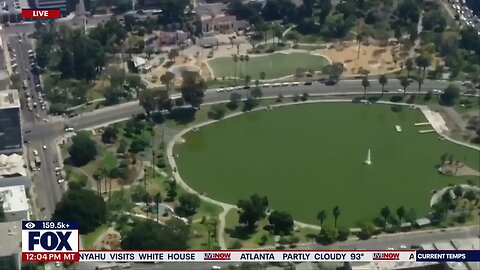 BREAKING: LA ICE raid, Mayor Karen Bass surrounded by massive crowd