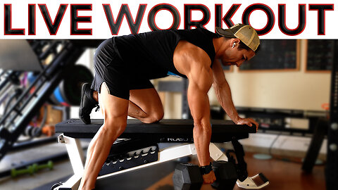 LIVE Workout and Q&A – 9 Days Out from my NATURAL Bodybuilding Competition