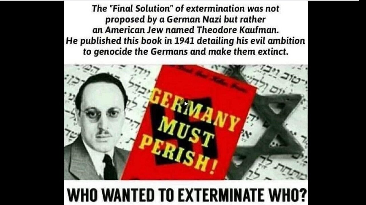 Book "Germany Must Perish!" Outlines FINAL SOLUTION of Germans Before WWII