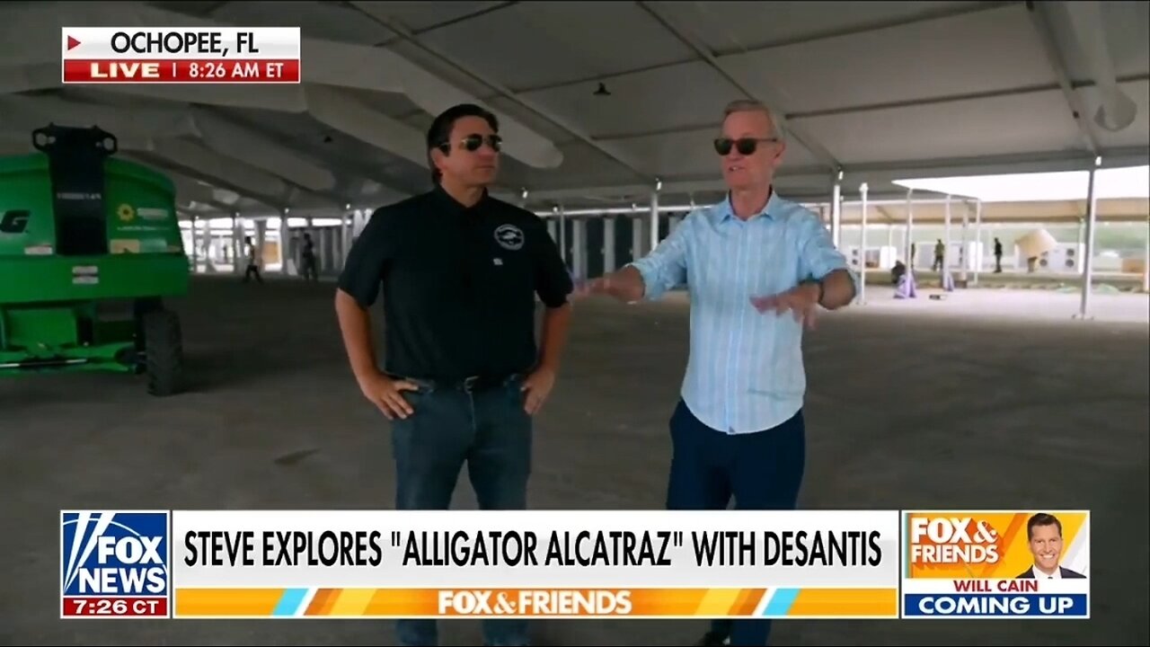 Gov DeSantis Goes Inside Alligator Alcatraz