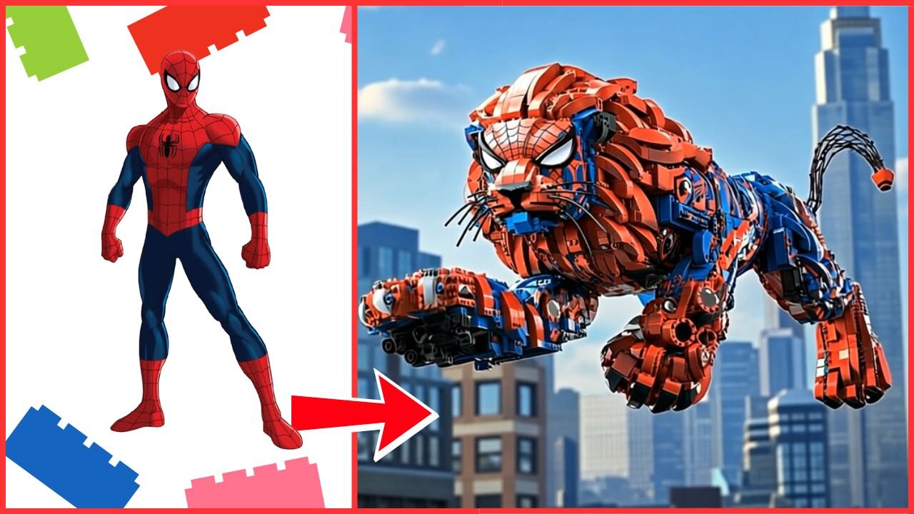 Superheroes As Lego Lions