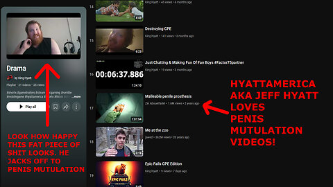 Rapist HyattAmerica AKA KingHyatt Watches Penis Mutilation Videos & Admits to Doxxing Minors