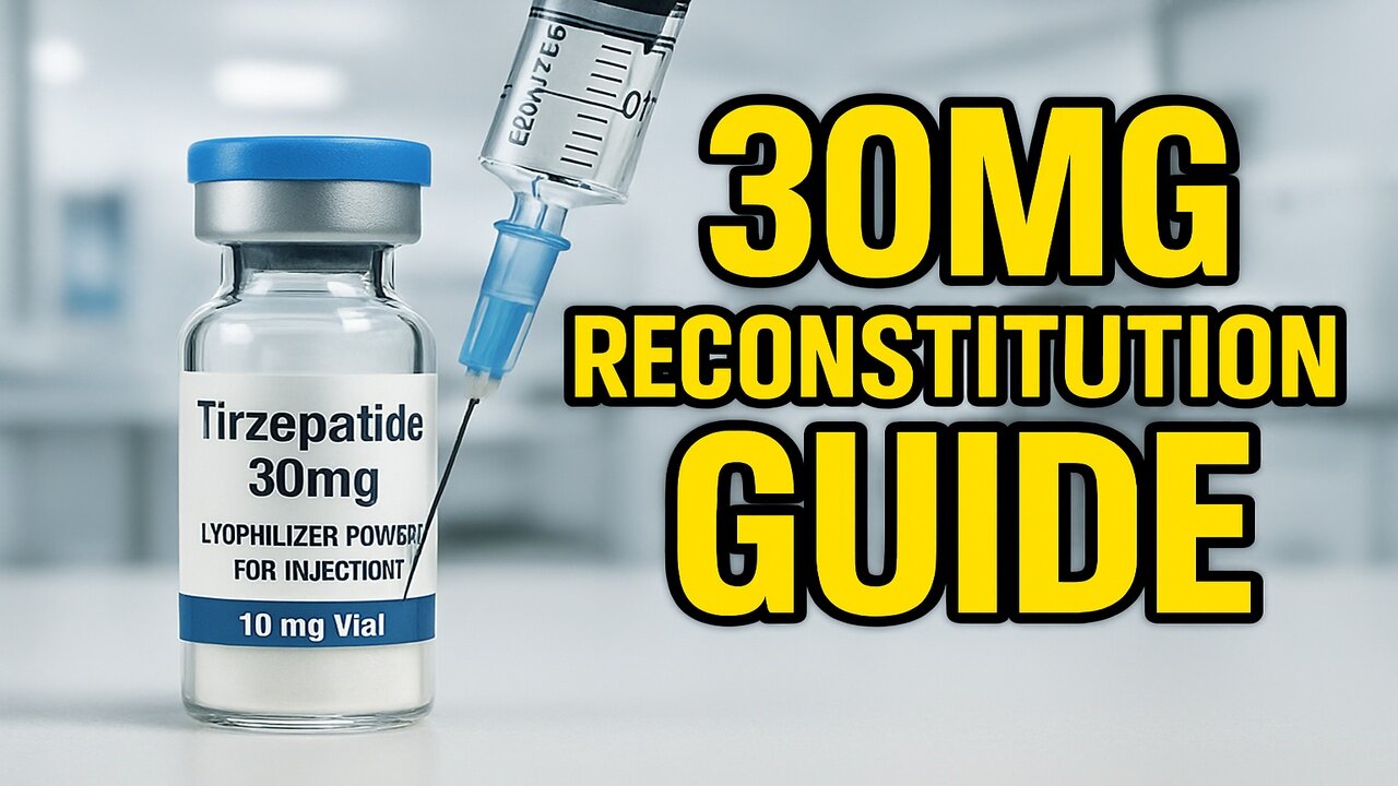 ERROR-FREE Mixing: how to reconstitute tirzepatide 30 mg for perfect dosing