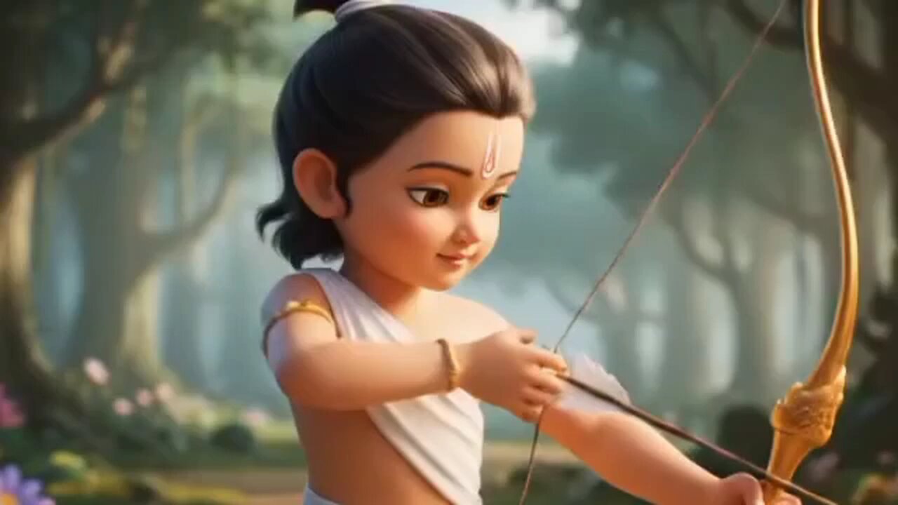 A childhood image of Lord Rama was created using AI.
