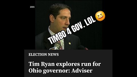 Tim Ryan for OHIO Gevernor: Gimme a Break