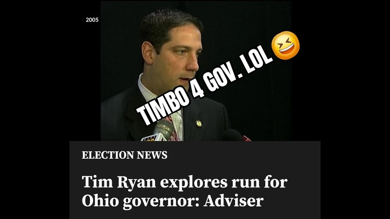 Tim Ryan for OHIO Gevernor: Gimme a Break