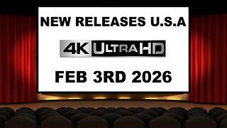 NEW 4K UHD Releases [FEBRUARY 3RD 2026 | U.S.A]