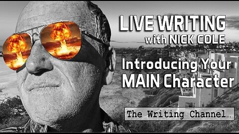 LIVE WRITING: Learn to Introduce Your Main Character in your book by showing and not telling.