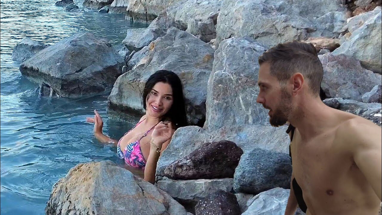 Hot springs of Methanas 🇬🇷 Agua del volcán 😱