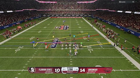 “ARKANSAS CLUTCH INTERCEPTION vs FSU! 😤🏈 #NCAA26”