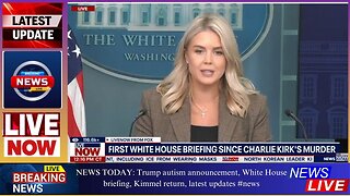 NEWS TODAY: Trump autism announcement, White House briefing, Kimmel return, latest updates #news