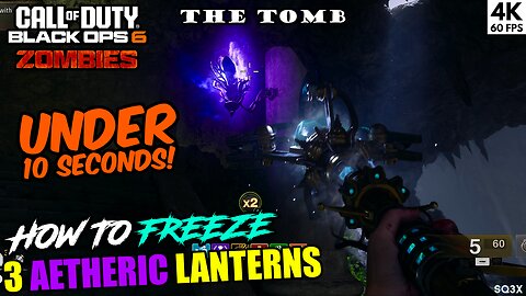 How to FREEZE 3 Aetheric Lights Within 10 Seconds 🔥THE TOMB 🧟 COD BO6: ZOMBIES