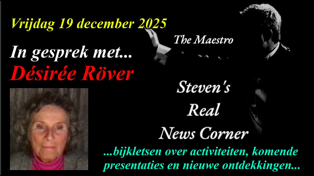 THE MAESTRO IN GESPREK MET DESIRÉE RÖVER – VRIJDAG 19 DECEMBER 2025