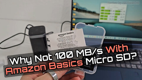 Amazon Basics MicroSDXC 64GB A2 U3 V30 Speed Test Review with Adapter