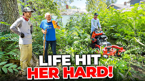 Her DEPRESSION took over and her house DISAPPEARED behind a forest of brush