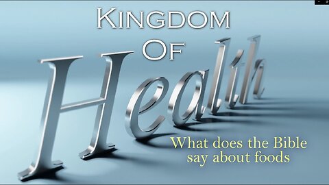 KCC Kingdom of Health (K.C.C) Holy Mandate Biblical Food Principals 1