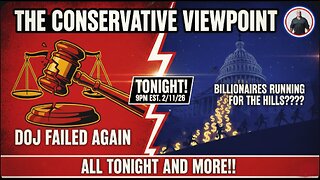 LIVE TONIGHT AT 9PM EST: DOJ FAILS AGAIN & BILLIONAIRS RUNNING FOR THE HILLS