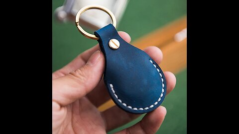 DIY Handmade AirTag Leather Case