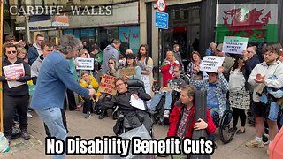 Cardiff Against Disability Benefit Cuts, Queen Street - 1
