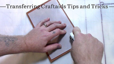 How to Transfer Patterns onto Leather Using Craftaids or Pattern Rubs.