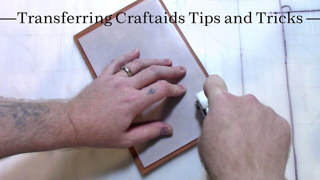 How to Transfer Patterns onto Leather Using Craftaids or Pattern Rubs.