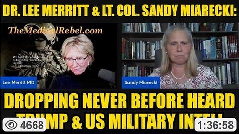 Dr. Lee Merritt & Lt Col Sandy Miarecki: Dropping Never Before Heard Trump & US Military Intel! (Feb 2025)