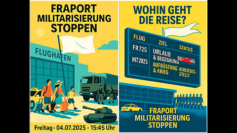 📣 HEUTE – unsere #Unabhängigkeitserklärung! 🕊 LIVESTRAM vom FRANKFURTER FLUGHAFEN 04.07.25
