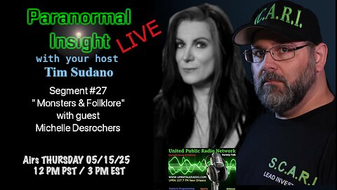 Paranormal Insight - Monsters and Folklore- Vampires with Michelle Desrochers