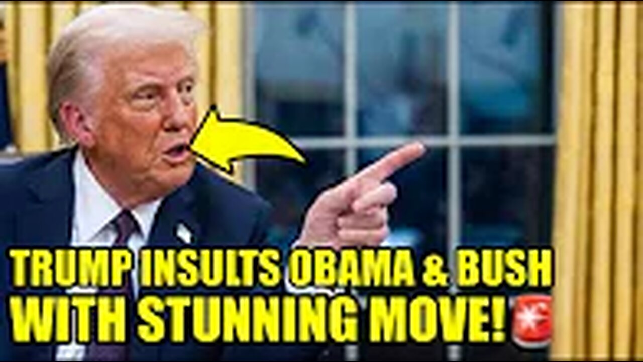 🚨Trump Just DISRESPECTED Obama & Bush With A PETTY MOVE