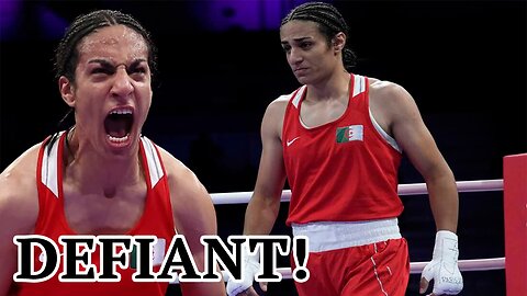 Male Boxing Imane Khelif gets DEFIANT! VOWS to continue to DESTROY Women in boxing despite BAN!