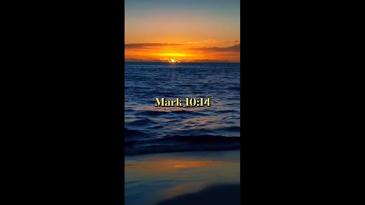 Mark 10:14 (NIV)