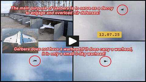 Russian Gerbera UAV in the sky over Kyiv and Chernihiv region