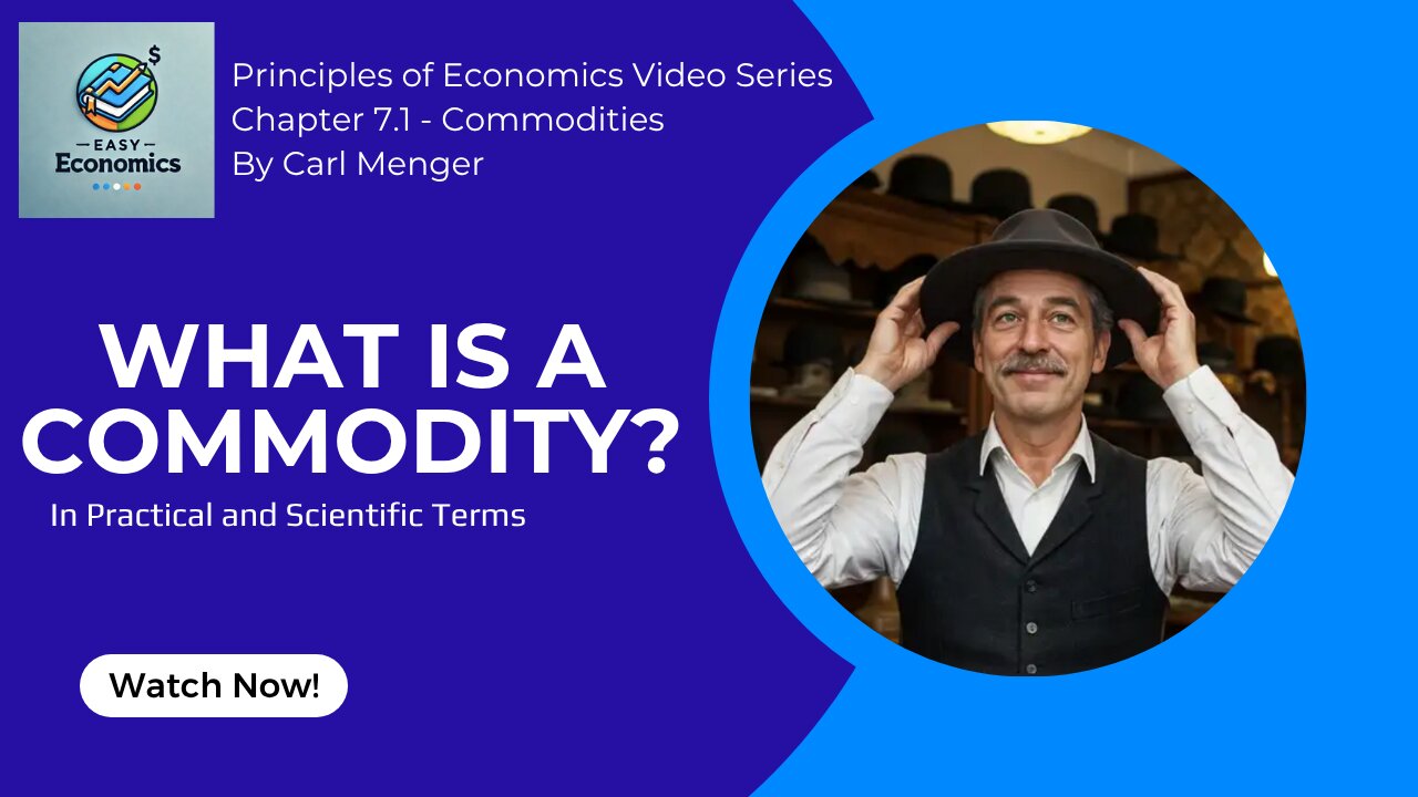 Principles of Economics by Carl Menger Chapter 7.1 - What is a Commodity?