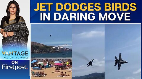 Spanish Jet Performs Dramatic Manoeuvre to Dodge Flock Of Birds | Vantage with Palki Sharma | N18G