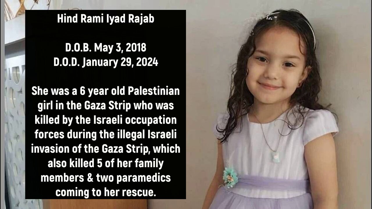 Never Forget Hind Rami Iyad Rajab