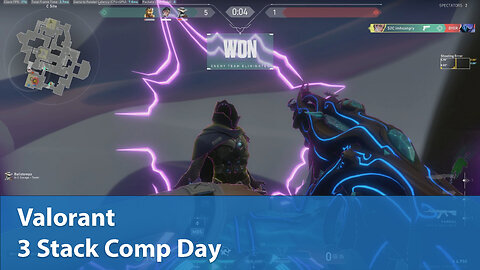 3 Stack Comp Day | Competitive 1W-2L | Valorant