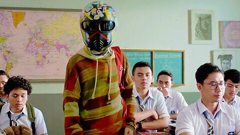😎 Too Handsome, He Wears Helmet To School To Avoid Shocking The Girls - Movies Explore 😱