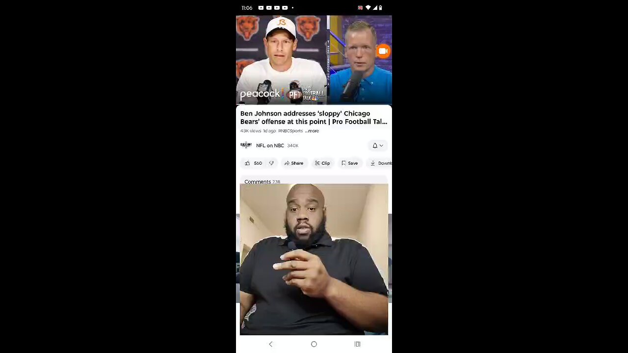 Ben Johnson addresses sloppy Chicago Bears offense