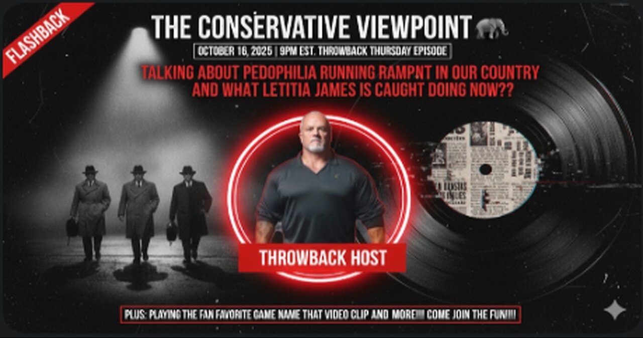 IT'S THROWBACK THURSDAY TONIGHT AT 9PM EST. ON THE CONSERVATIVE VIEWPOINT!!