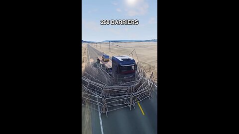 How many barriers required to stop a truck