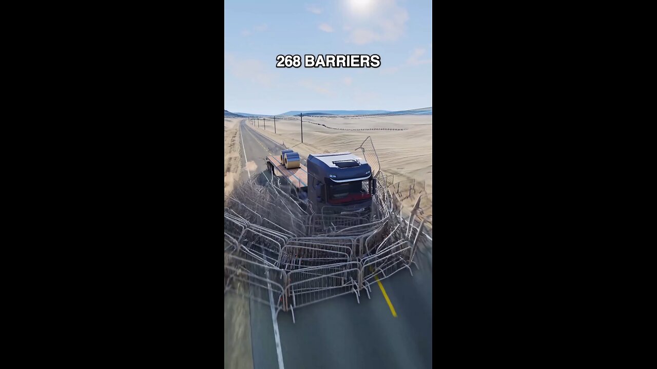 How many barriers required to stop a truck