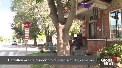 Must Watch: Hamilton resident ordered to remove personal security cameras despit