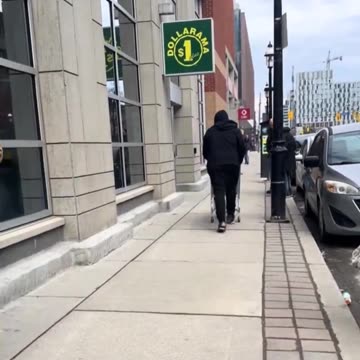 Usual suspect steals undisturbed and security guard does nothing. Crazy.