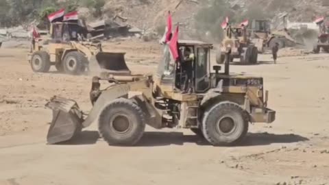 The Egyptian committee begins its work in arranging camps for the displaced