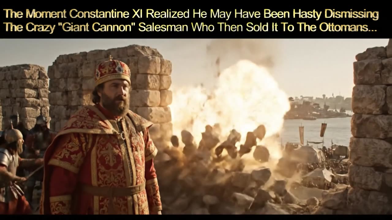 Constantinople 1453 - Constantine XI Realized His He Was Too Hasty With The Giant Cannon Salesman..