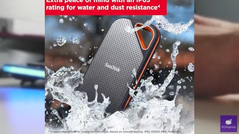 SanDisk 1TB Extreme PRO Portable SSD - Up to 2000MB/s - USB-C, USB 3.2 Gen 2x2,
