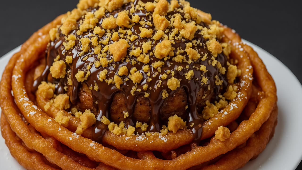 COOKIE CRUMBLE FUNNEL CAKE | Viral Dessert Hack | Brian M. Inspired