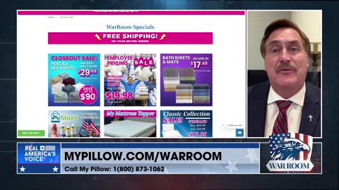 Order From MyPillow.com/warroom Today And Get Exclusive Free Shipping!