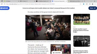 ABC story on forum about proposed stadium in Tasmania has a Mat, a Luke, devils and more